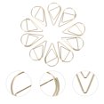 thumbnail image 3 of 10Pcs Paper Note Metal Clips Decorative Bills Clamp Dripping Shaped Pin Office Accessories, 3 of 8