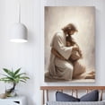 thumbnail image 5 of Jesus Christ Wall Art Jesus Heals Woman Poster Jesus Hugs Woman Canvas Print Posters Art Print Wall Photo Paint Poster Hanging Picture Family Bedroom Decor Gift 20x30inch(50x75cm), 5 of 6