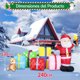 thumbnail image 3 of 2,4m de Largo de Navidad decoración al Aire Libre Inflable, Cajas de Regalo de Santa Claus explotar con Luces LED para la decoración del césped Partido, 3 of 5