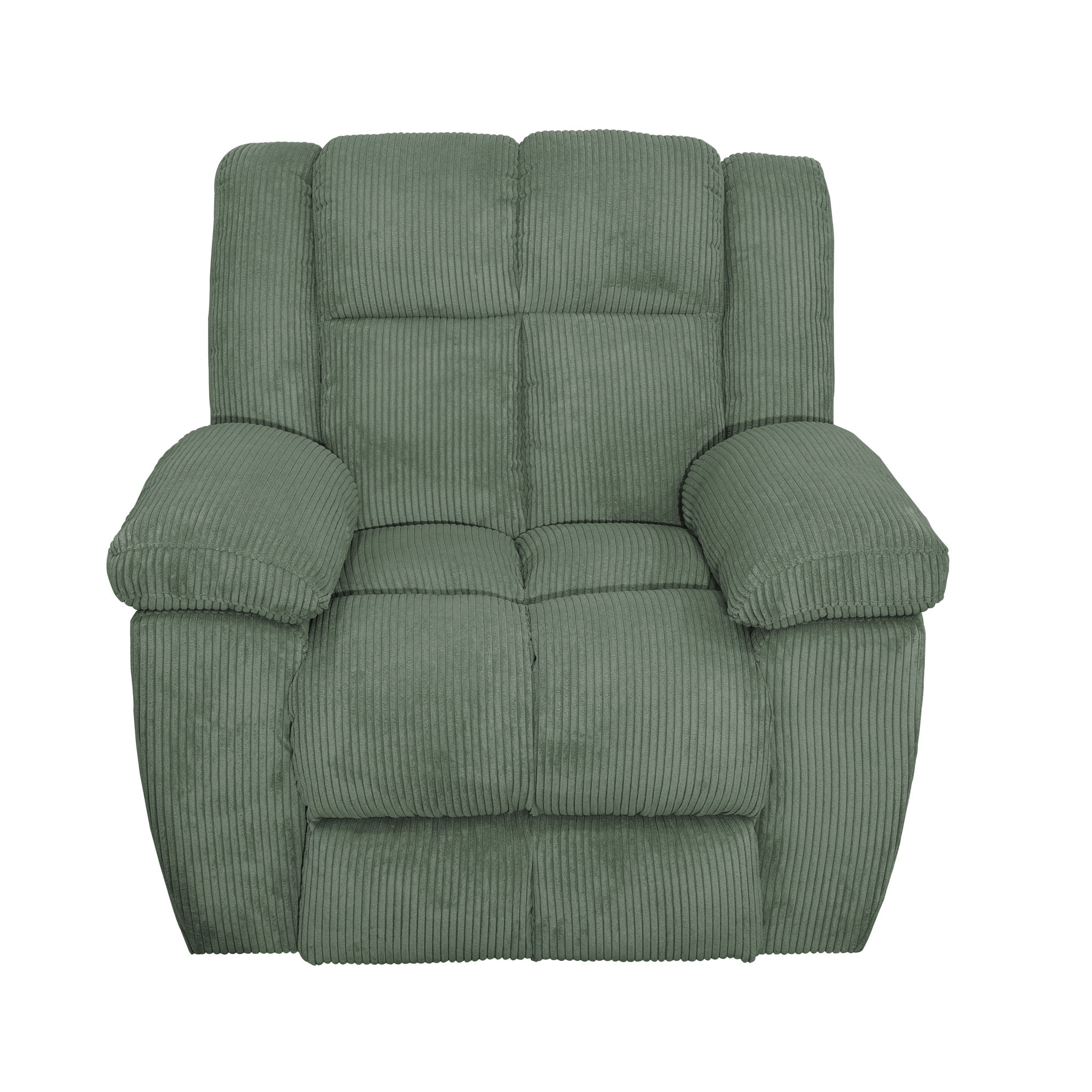 Gewnee Multifunctional Recliner, Corduroy, Adjustable Reclining Angle, Ideal for Living Room, Green