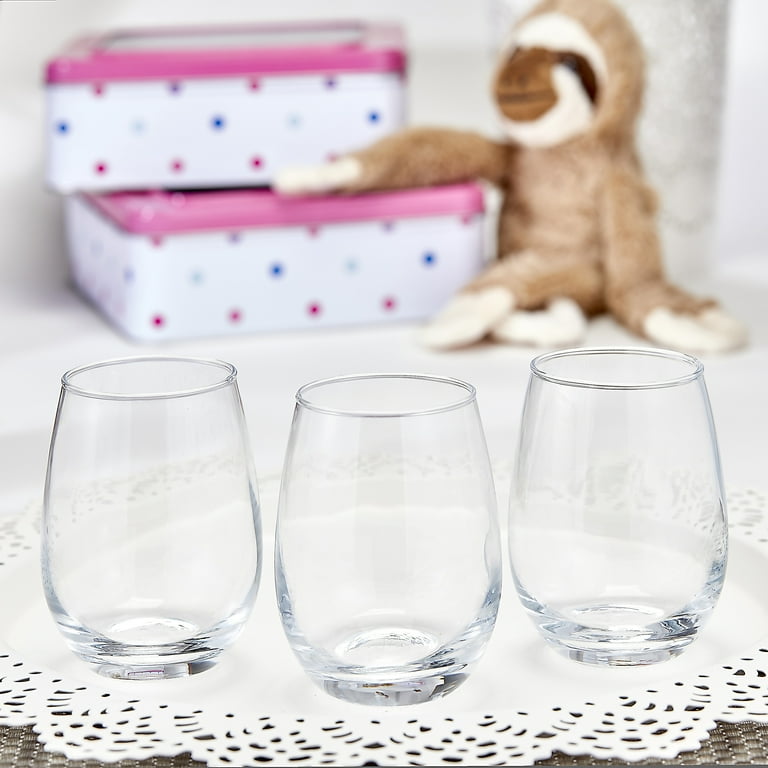 Plain cheap wine glasses