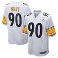 thumbnail image 1 of Men's Pittsburgh Watt 90 White Player Game Stitched T-shirts Performance Top, Large, 1 of 2