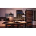thumbnail image 2 of Urban Ambiance Luxury Industrial Indoor Hanging Pendant Light, Medium Size: 11.5"H x 13.5"W, with Americana Style Elements, Nostalgic Design, Oil Rubbed Parisian Bronze Finish and Steel Shade, UQL2288, 2 of 6