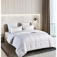 thumbnail image 2 of Hotel Grand  Oversized Damask Stripe White Down Comforter King, 2 of 5