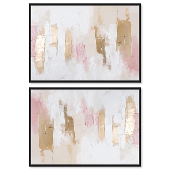 Art Remedy Modern Boho Canvas, 15" x 10", Black Frame, Rustic Elegance II Set