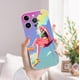 thumbnail image 2 of "Llame la atención con esta moderna funda para teléfono plateada de color mate de doble capa con estampado gráfico para iPhone15 Pro Max", 2 of 4