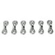 thumbnail image 3 of Clips para kayak 6 Unids Kayak Pad Eyes Acero Inoxidable Tie Down Locks Deck Shock Cord Kit de Reemp Tomshoo  Clips para kayak, 3 of 7