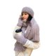 thumbnail image 1 of Sunloudy - Guantes tejidos para mujer, gorro, bufanda, suave, cálido, para invierno, color sólido, accesorios de moda para clima frío Sunloudy  moda, 1 of 8