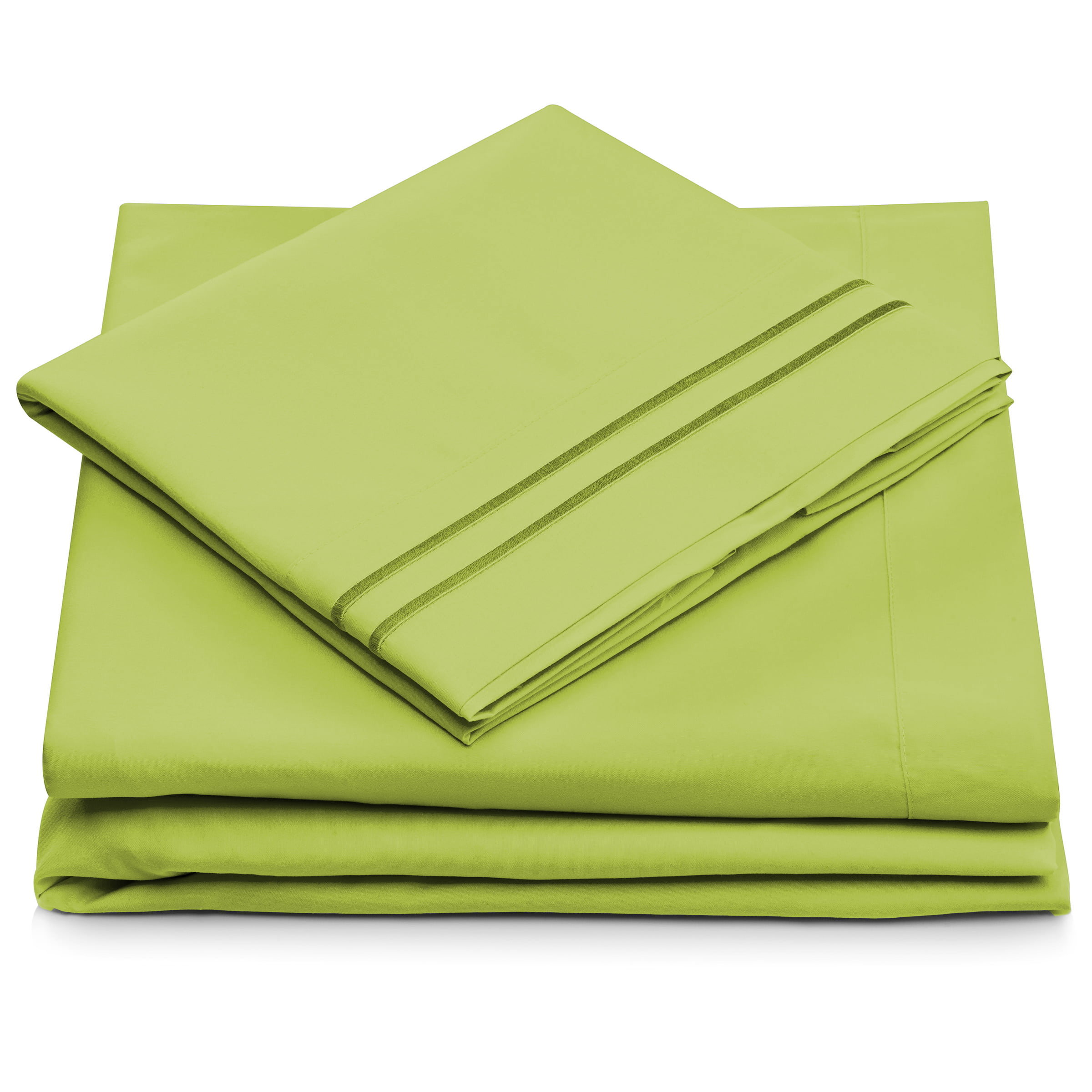Cosy House Collection 1500 Series, Light Green Queen Size Sheets