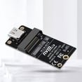 thumbnail image 4 of DQrwqpou NVME M.2 A Tarjeta Adaptadora Carcasa SSD Tipo C 10 Gbps Compatible Con 2230 2242 2260 2280, 4 of 9