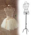 thumbnail image 6 of yotijay Female Mannequin Adjustable Height Iron with Tripod Base Torso Half Body Manikin Black, 6 of 9