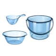 thumbnail image 2 of Water Bucket Set Water Pail with Handle Bathing Household Bucket for Car Washing Blue Without Cover, 2 of 9
