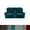 Deep Teal, variant on Loveseat Recliner Cover with Center Console, Stretch Velvet Recliner Slipcover for 2-Seater Reclining Sofa W/ Cup Holder