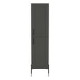 thumbnail image 2 of Wooden Cabinets, Hagi 71" Tall Four-Tier Shelf One-Door Linen Shaker Cabinet, Gray Living Room Cabinets,Particle Board Cabinets With Doors, Furniture Primary Living Space Cabinets, 2 of 7