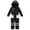 Black, variant on NOKIO Snow Suits for Girls Boys Kids Ski Suits Waterproof Windproof Jumpsuits Jackets Toddler Winter Snowsuit Boys’ Snowsuit Insulated Lined Jumpsuit Winter Pram Snowmobile Ski Suit