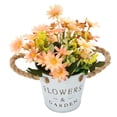 thumbnail image 1 of Maceta De Margaritas De Seda, Flor De Seda De Planta En Maceta Artificial Con Alto Rendimiento Para Jardines Para Mujer ANGGREK Descripción de la referencia, 1 of 5