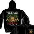 thumbnail image 7 of Vietnam Veteran Ribbon Proud To Have Served Military 8oz 50/50 Black Hooded Sweat Shirt XX-Large, 7 of 7