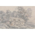 thumbnail image 2 of David Cox 24x17 Gold Ornate Framed and Double Matted Museum Art Print Titled - Cottage in Herefordshire (Before 1820), 2 of 4