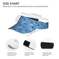 thumbnail image 3 of Gaeub Blue Fish Printed Sport Sun Visor Hats ,Adjustable Empty Top Sunscreen Visor Cap for Women and Men, 3 of 7