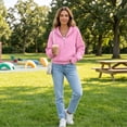 thumbnail image 4 of Womens Hoodies Half Zip Y2k Cute Sweatshirts Fall Winter Fashion Workout Sweatshirts 2026 2XL, 4 of 7