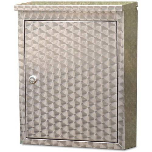 Architectural Mailboxes Metropolis Stainless Steel Mailbox with Plain Satin Finish by Architectural Mailboxes