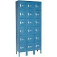 thumbnail image 4 of 6-Tier 18 Door Box Locker, 12"W x 18"D x 12"H, Blue, Assembled, 4 of 4