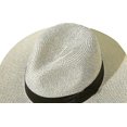thumbnail image 3 of Sombrero de paja para hombres y mujeres, sombrero de Panamá, sombrero para el sol de ala ancha de verano, anti-uv para viajes en la playa, sombrero para el sol, 3 of 5