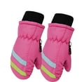 thumbnail image 2 of Joau Unisex Kids Snow Ski Mittens Cold Weather Winter Warm Windproof Waterproof Snowboard Gloves for Ages 2-5 Years Toddler Baby Boys Girls, 2 of 7