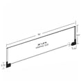 thumbnail image 2 of Two-Sided Large Acrylic Sign Holder With Magnetic Boots 36"W X 8.5"H, 2-Pack, 2 of 2