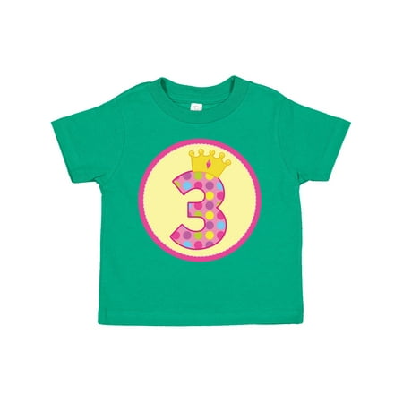 

Inktastic Princess 3rd Birthday Gift Toddler Toddler Girl T-Shirt