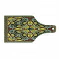 thumbnail image 1 of Oriental Cutting Board, Middle Orient Eastern Design Different Floral Swirl Detailed Image Art, Decorative Tempered Glass Cutting and Serving Board, Wine Bottle Shape, Multicolor, by Ambesonne, 1 of 1