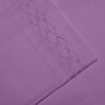 thumbnail image 2 of Italian Design 1800 Series Egyptian Comfort Super Soft Embroidery 4 Piece Sheet Set (Queen, Purple), 2 of 4