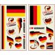 thumbnail image 1 of 30 Sheets National Flag Temporary Tattoos, The Union Jack Union British Britain Flag Transfer Tattoos Body Stickers Face Tattoos for Football Soccer F, 1 of 3