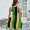 thumbnail image 6 of Black Yellow Green Stripes Sundress Sleeveless Dress Summer Women Clothes Dress for Women Dresses, 6 of 7