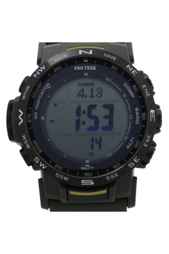 Pre-Owned CASIO PRO TREK Climber Line PRW-35Y-3BJF Black Khaki Resin/Stainless Steel Men's...
