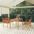 thumbnail image 1 of vidaXL 3 Piece Garden Dining Set Solid Wood Teak, 1 of 5