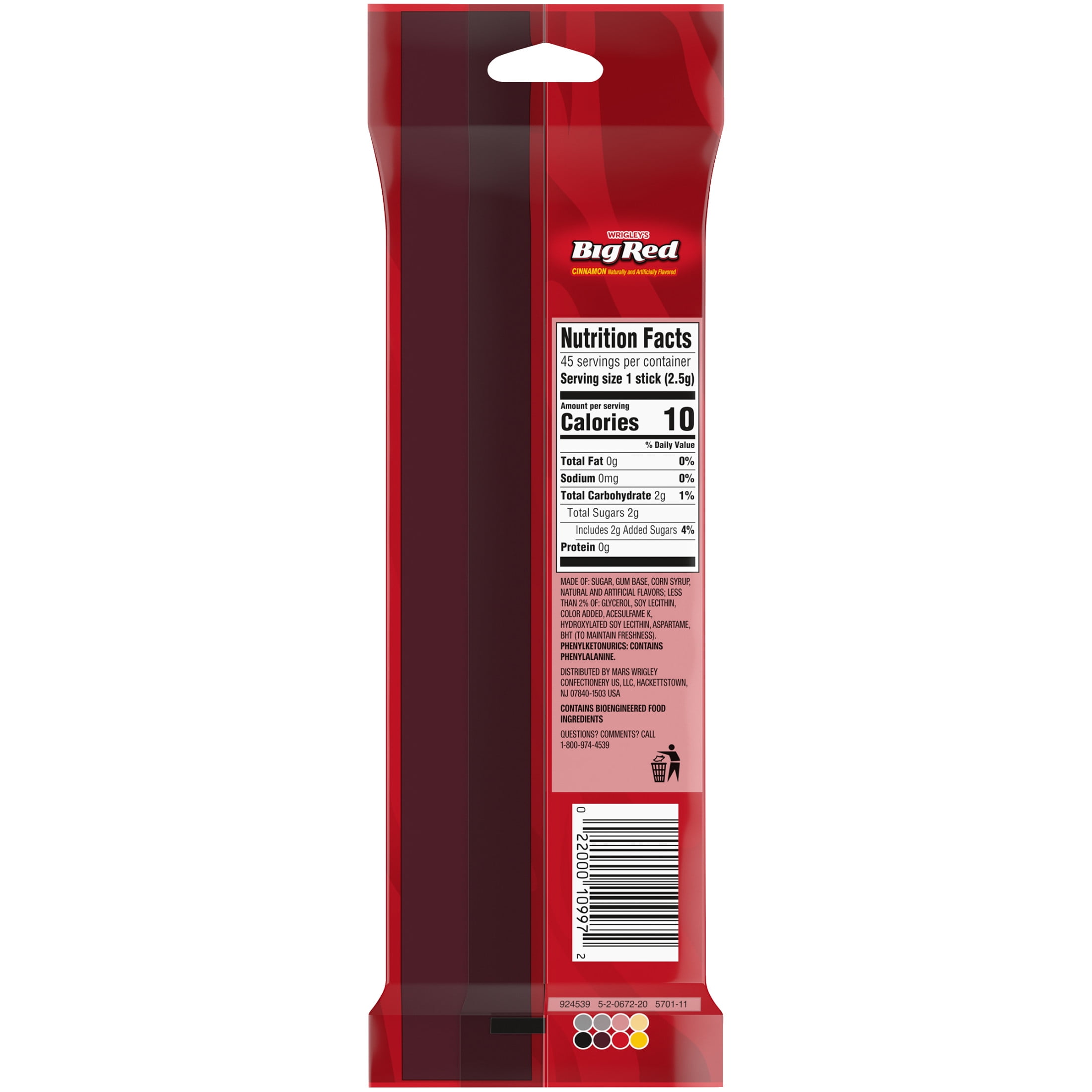 Wrigley's Big Red Cinnamon Chewing Gum - Bold Flavor, Long-Lasting