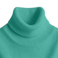 thumbnail image 6 of Yigetop Women's Cable Knit Turtleneck Sweater Soft Cozy Long Sleeve Pullover Casual Tops Warm Knitwear for Fall Winter Daily Wear Light green M, 6 of 6