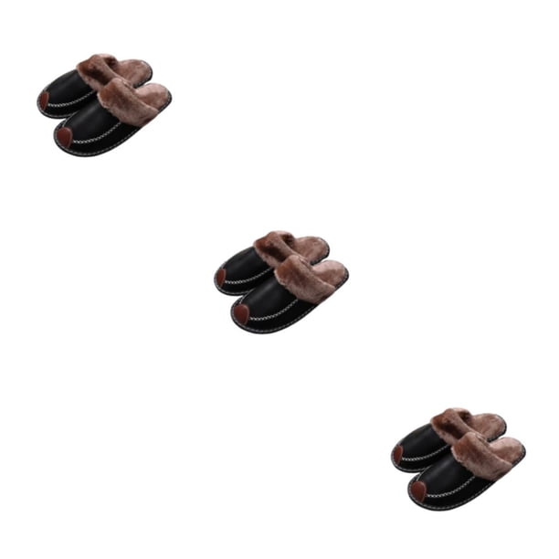Minnieouse Zapatillas de casa, suministros de invierno, zapatos cálidos, impermeables, para parejas, Base gruesa, zapatos de fondo suave, Type1 NO1