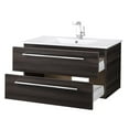 thumbnail image 4 of Cutler Kitchen and Bath Silhouette 36" Wood/Marble Bathroom Vanity in Walnut, 4 of 7