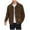 Brown, variant on RongHuan Big and Tall Corduroy Jacket for Men Casual Warm Lapel Outwear Button Down Overshirt with Pocket Soild Color Long Sleeve Jackets