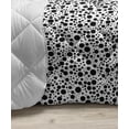 thumbnail image 3 of Black and White Down Alternative Comforter, Palm Tree Leaves Subtropical Island Foliage Hot Climate Jungle Rainforest, Microfiber Quilt for All Season, 5 Sizes, Black White, by Ambesonne, 3 of 3