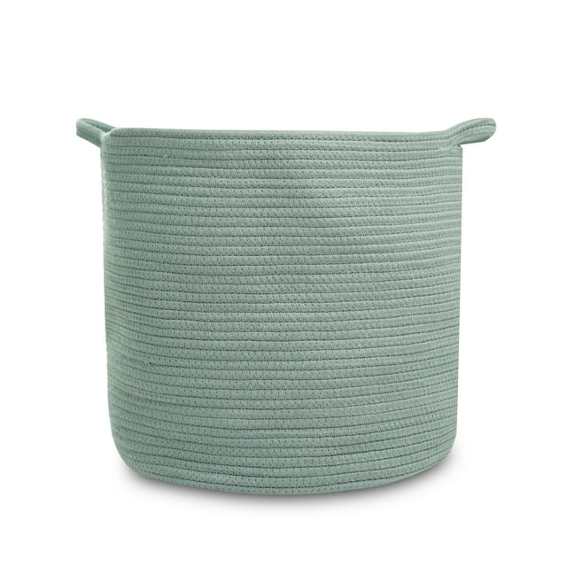 Natemia Cesta de almacenamiento grande (15"" x 15"" x 14") - Cestas tejidas para almacenamiento Cesta de almacenamiento para bebés y organizador de juguetes Cesta para mantas Regalo perfecto para regi
