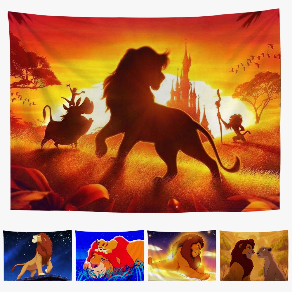Lion King Blanket Cute Lightweight Blanket Plush for Bed Sofa Living