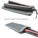 thumbnail image 4 of Paquete de 2 bolsas de silicona resistentes al calor para plancha, rizador, alisador de cabello, varitas para rizar el cabello, herramientas para el cabello caliente (negro y negro), 4 of 6