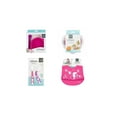 thumbnail image 2 of Kushies Ensemble d'Alimentation pour les Repas en 100 % Silicone - (Bol & Contenant pour Aliments & Cuillères & Bavoir en Silicone avec Poche) – Compatible Lave-Vaisselle & Micro-Ondes - Fuchsia - 6 Mois +, 2 of 2