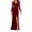Red, variant on Velvet Dress for Women Autumn Winter New V-neck Slim Twist High Waist Evening Dress Sexy Solid Color Pleated A-line Dresses