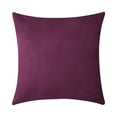 thumbnail image 1 of Funda de almohada cuadrada de terciopelo con forma de almohada, funda de almohada decorativa para sofá de color sólido, morado oscuro sidaley HA003042-06, 1 of 6