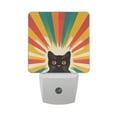 thumbnail image 6 of Yayeee LED Night Light for The Home Plug in With Light Sensors 2 Pack, Colorful Black Cat, 6 of 6