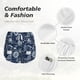 thumbnail image 4 of Balery Sailing Cruises Nautical Pantalones cortos deportivos para mujer con forro y dos bolsillos, elásticos, para entrenamiento, gimnasio, yoga-XX-Large, 4 of 7